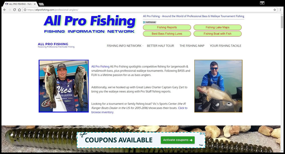 All Pro Fishing - Fishing Information Network